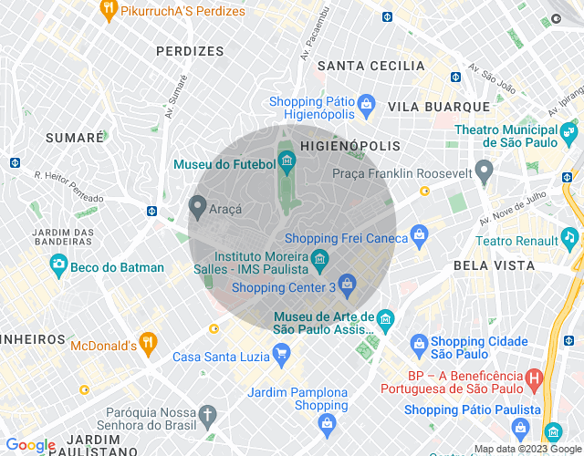 Imóvel no mapa