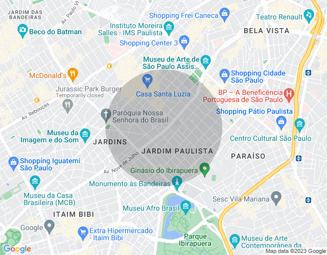 Imóvel no mapa