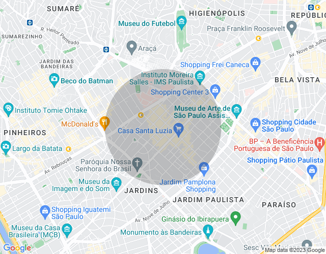 Imóvel no mapa