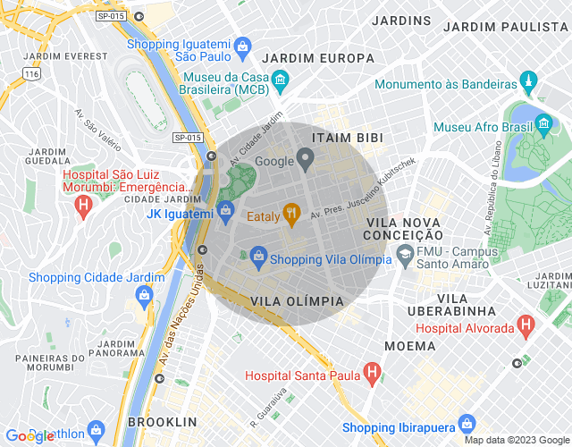 Imóvel no mapa