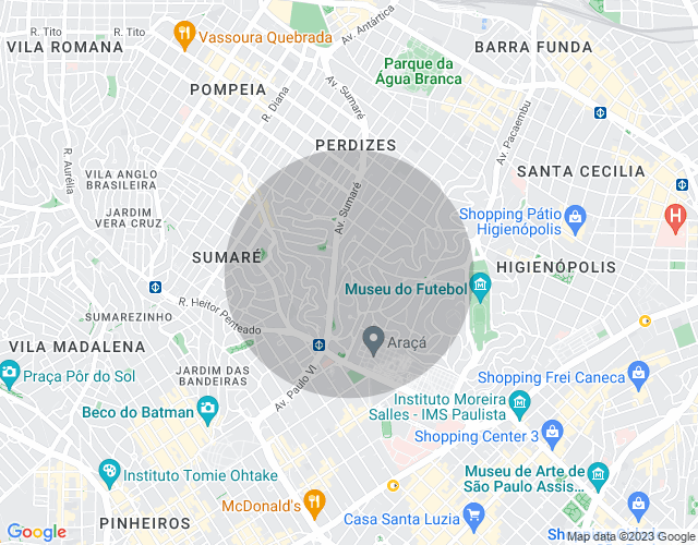 Imóvel no mapa