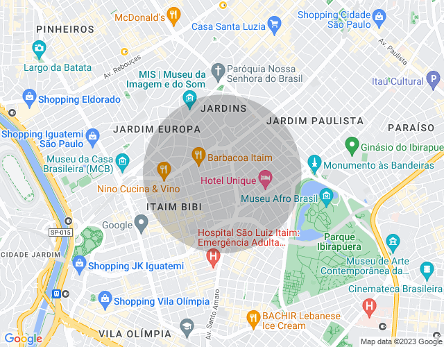 Imóvel no mapa