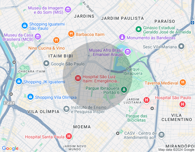 Imóvel no mapa