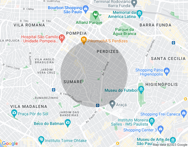 Imóvel no mapa