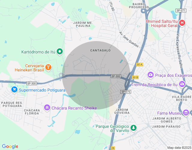 Imóvel no mapa