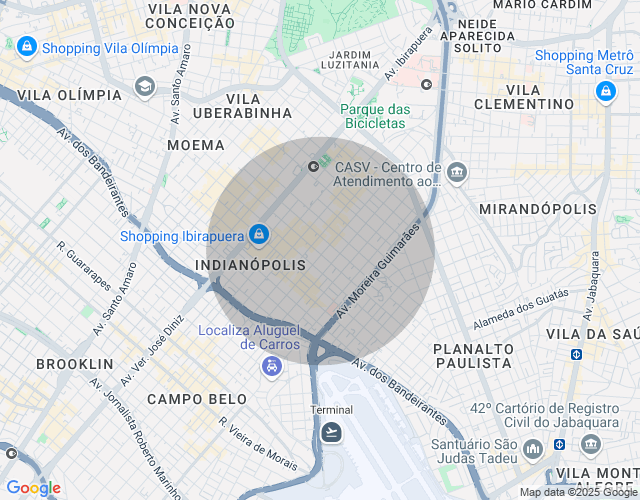 Imóvel no mapa