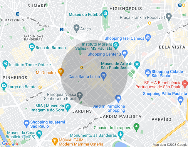 Imóvel no mapa