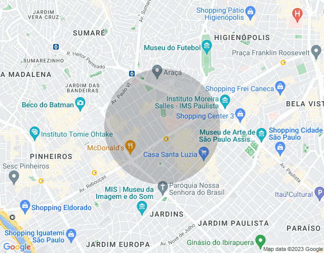 Imóvel no mapa