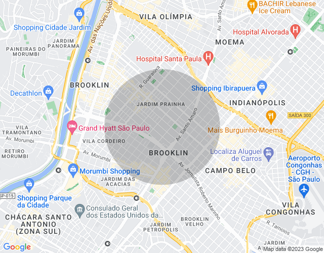 Imóvel no mapa