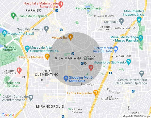 Imóvel no mapa