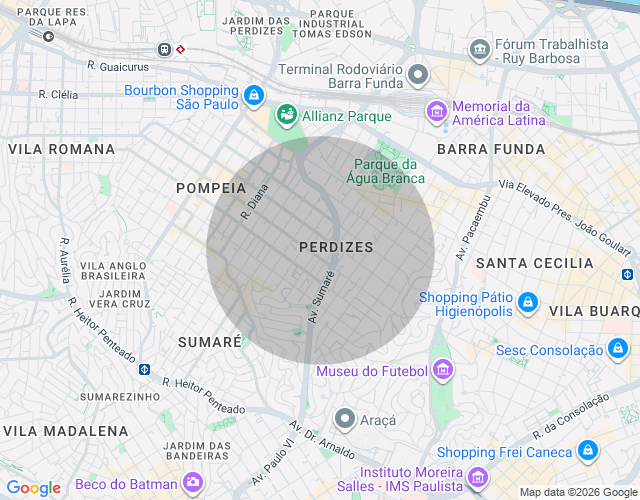 Imóvel no mapa