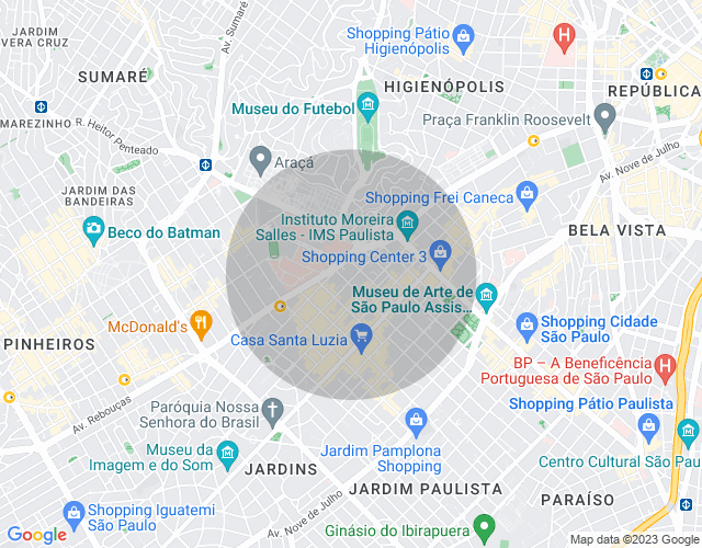 Imóvel no mapa