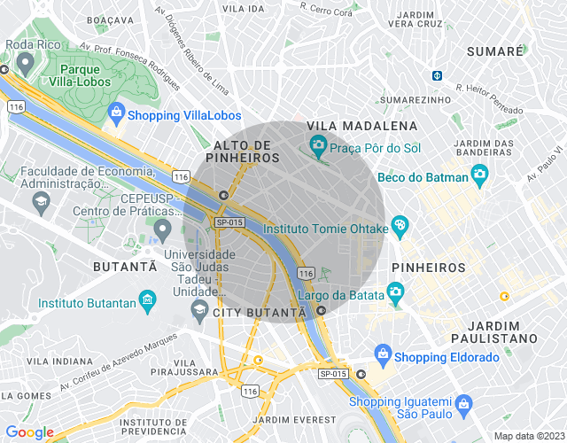 Imóvel no mapa