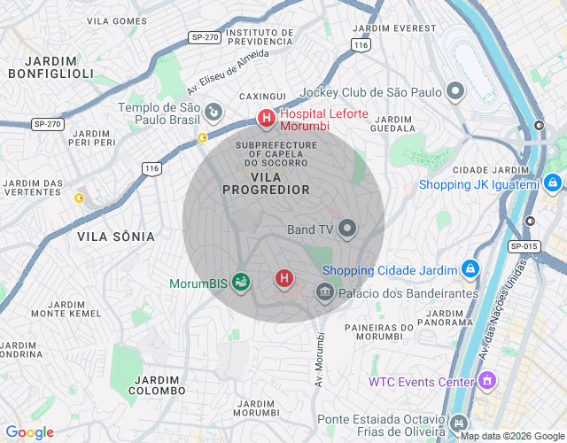 Imóvel no mapa
