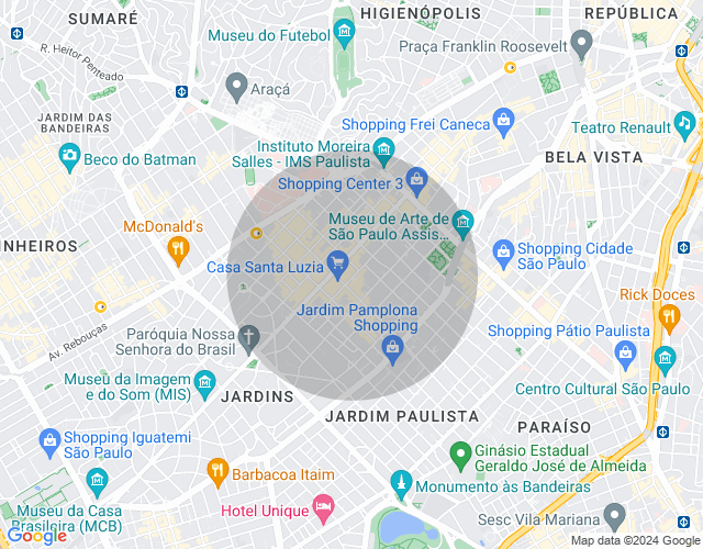 Imóvel no mapa