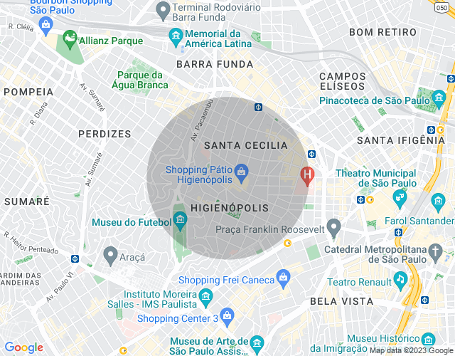 Imóvel no mapa