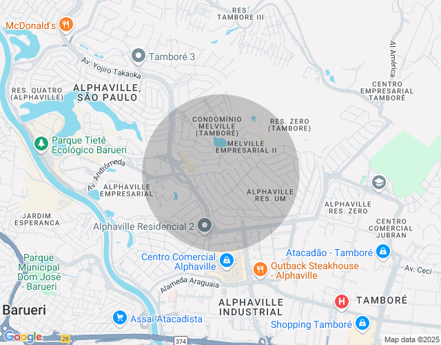 Imóvel no mapa