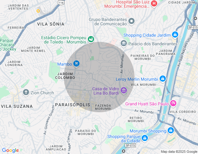 Imóvel no mapa