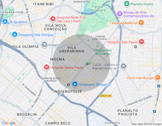 Imóvel no mapa