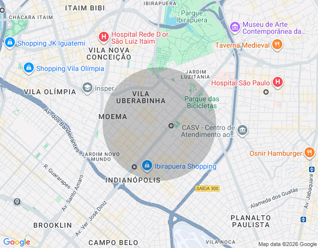Imóvel no mapa