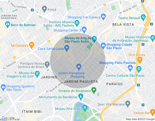Imóvel no mapa