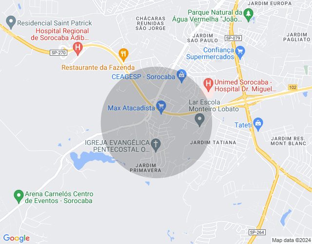 Imóvel no mapa