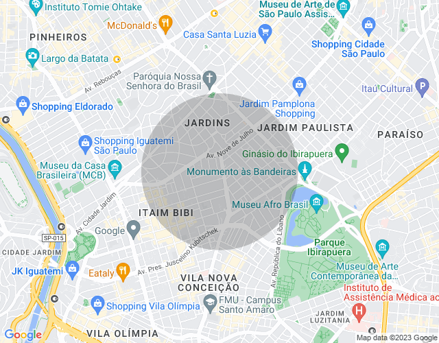 Imóvel no mapa