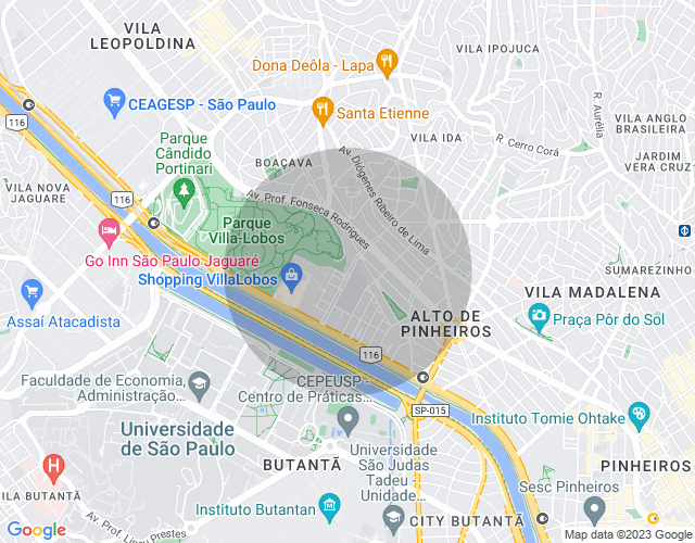 Imóvel no mapa