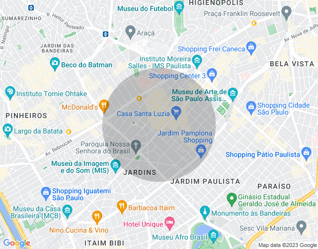 Imóvel no mapa