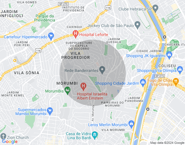 Imóvel no mapa