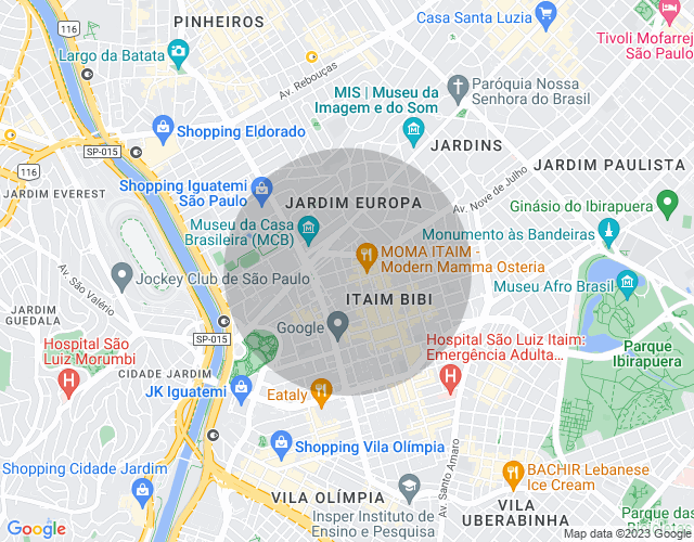 Imóvel no mapa