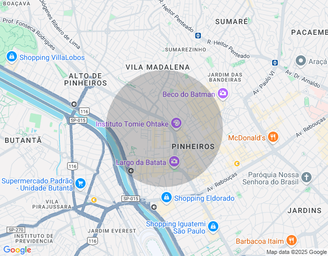 Imóvel no mapa