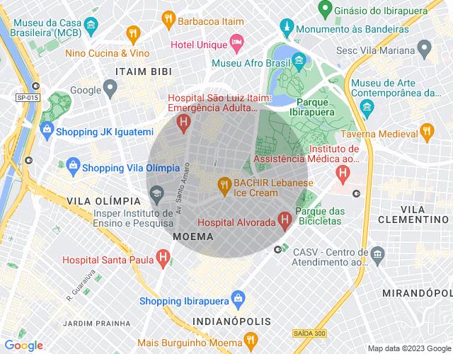 Imóvel no mapa