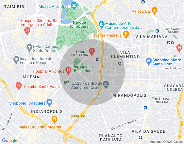 Imóvel no mapa