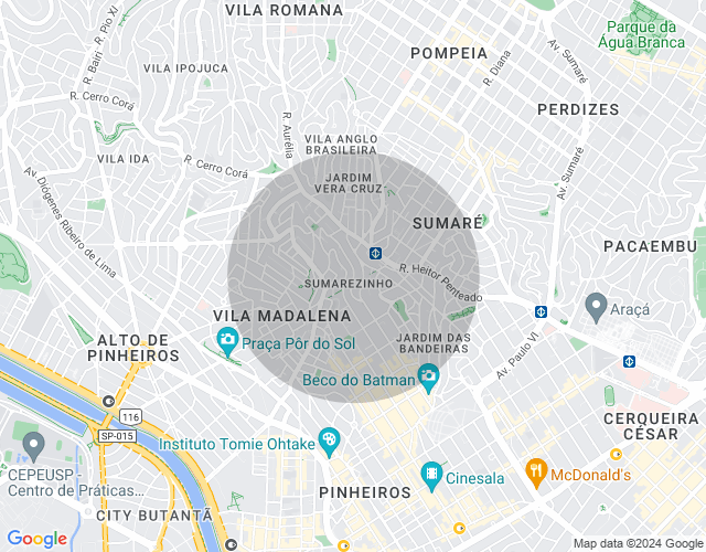 Imóvel no mapa