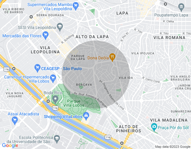 Imóvel no mapa