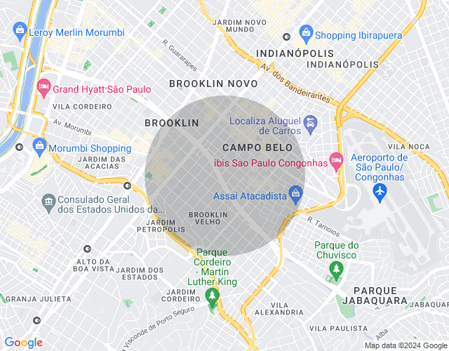 Imóvel no mapa