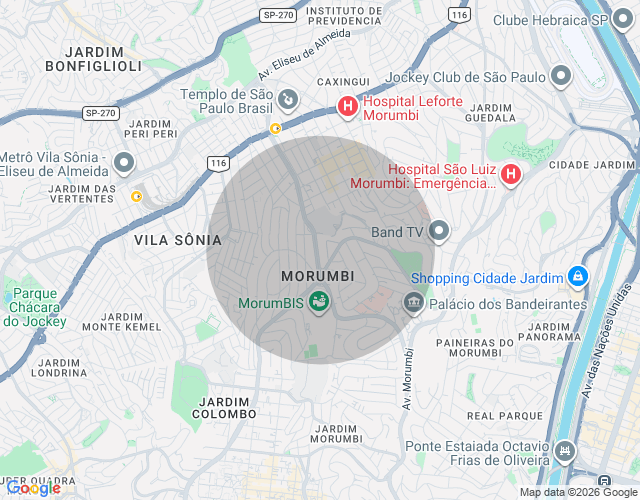 Imóvel no mapa