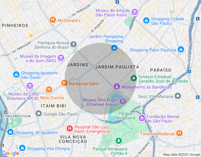 Imóvel no mapa