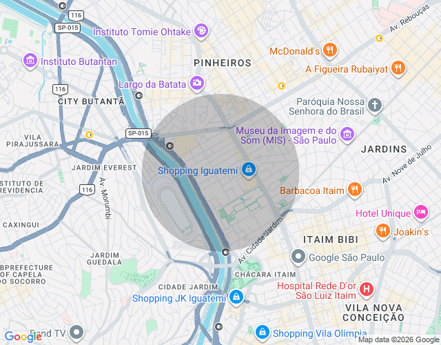Imóvel no mapa