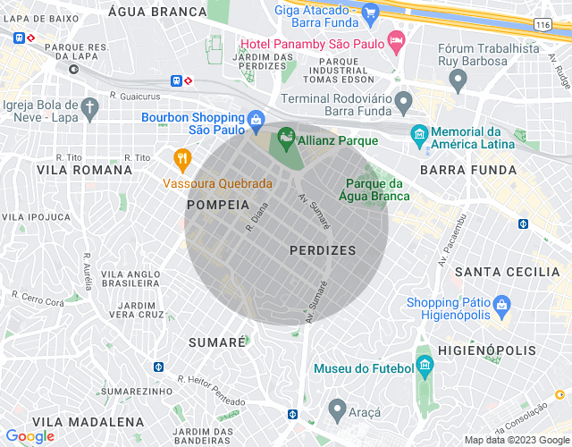 Imóvel no mapa