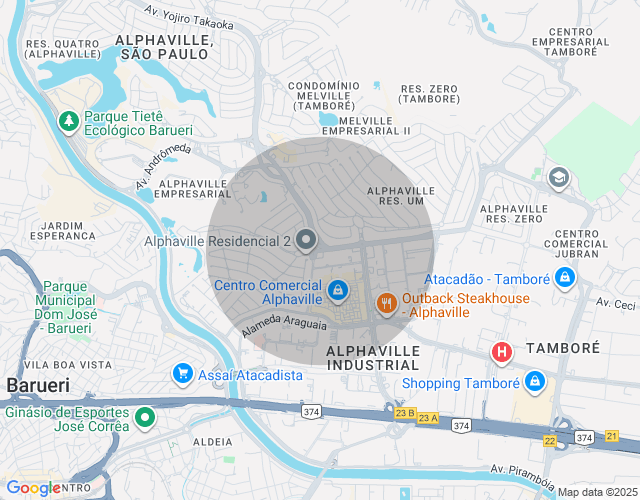 Imóvel no mapa