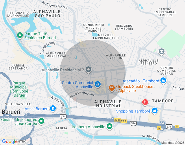 Imóvel no mapa