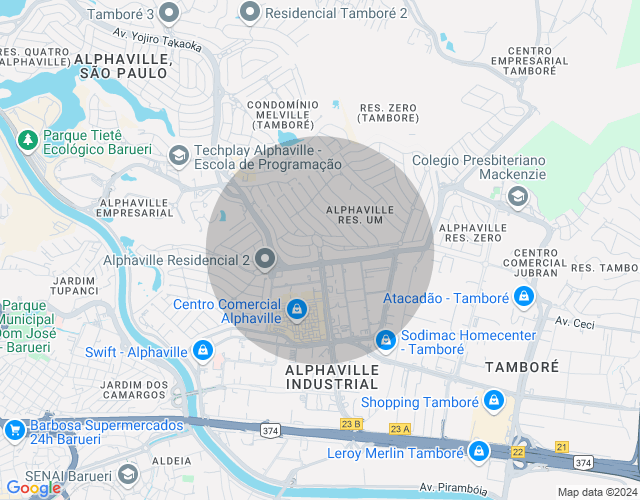 Imóvel no mapa