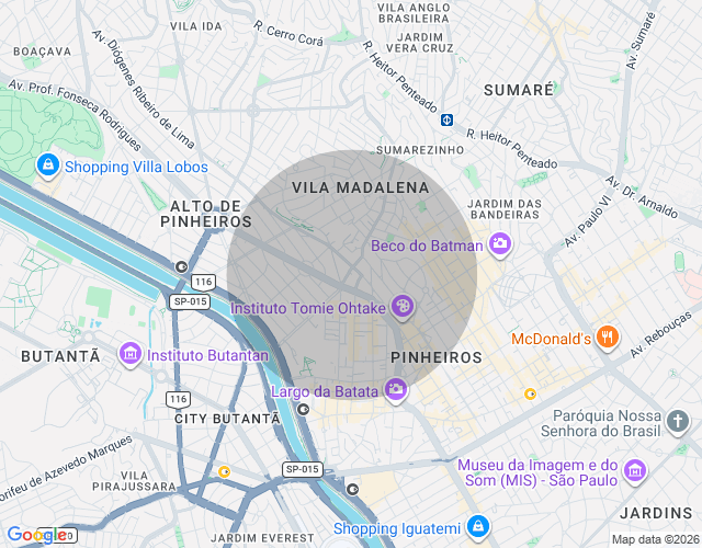 Imóvel no mapa
