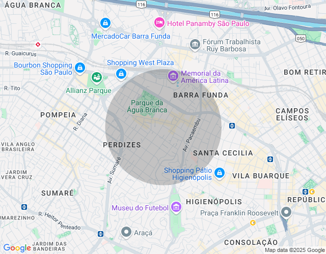 Imóvel no mapa