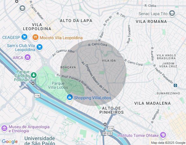 Imóvel no mapa