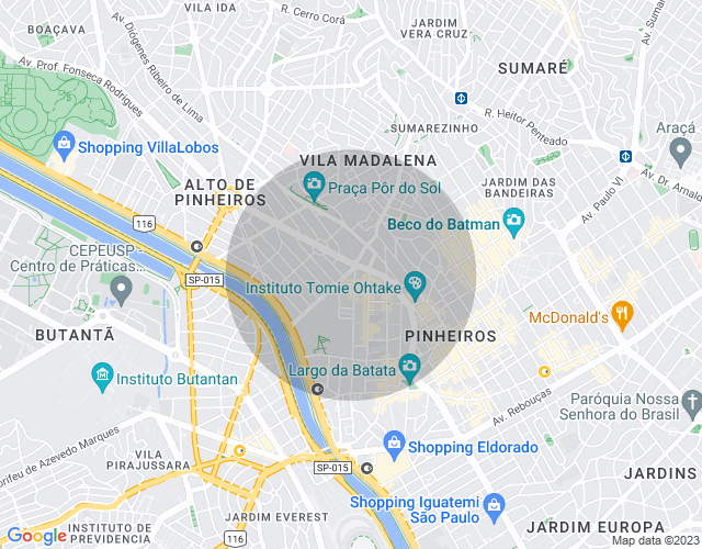 Imóvel no mapa