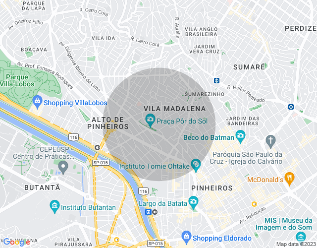 Imóvel no mapa
