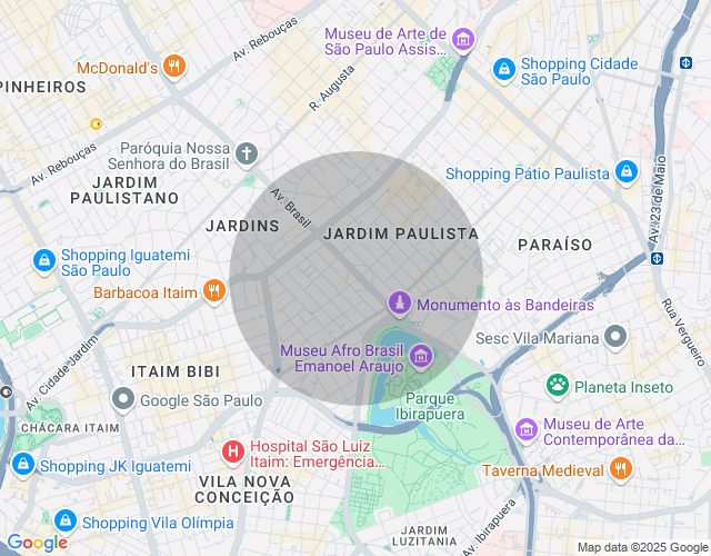 Imóvel no mapa